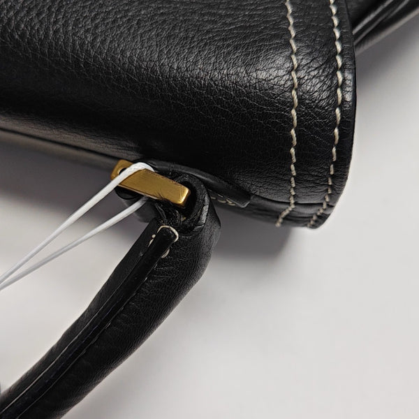 Calfskin Shoulder Bag Black
