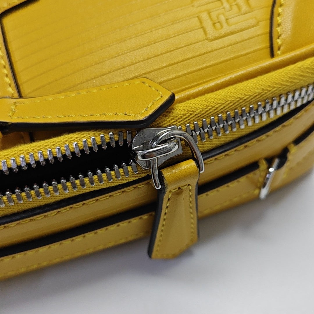 Calfskin Shoulder Bag Mini Yellow
