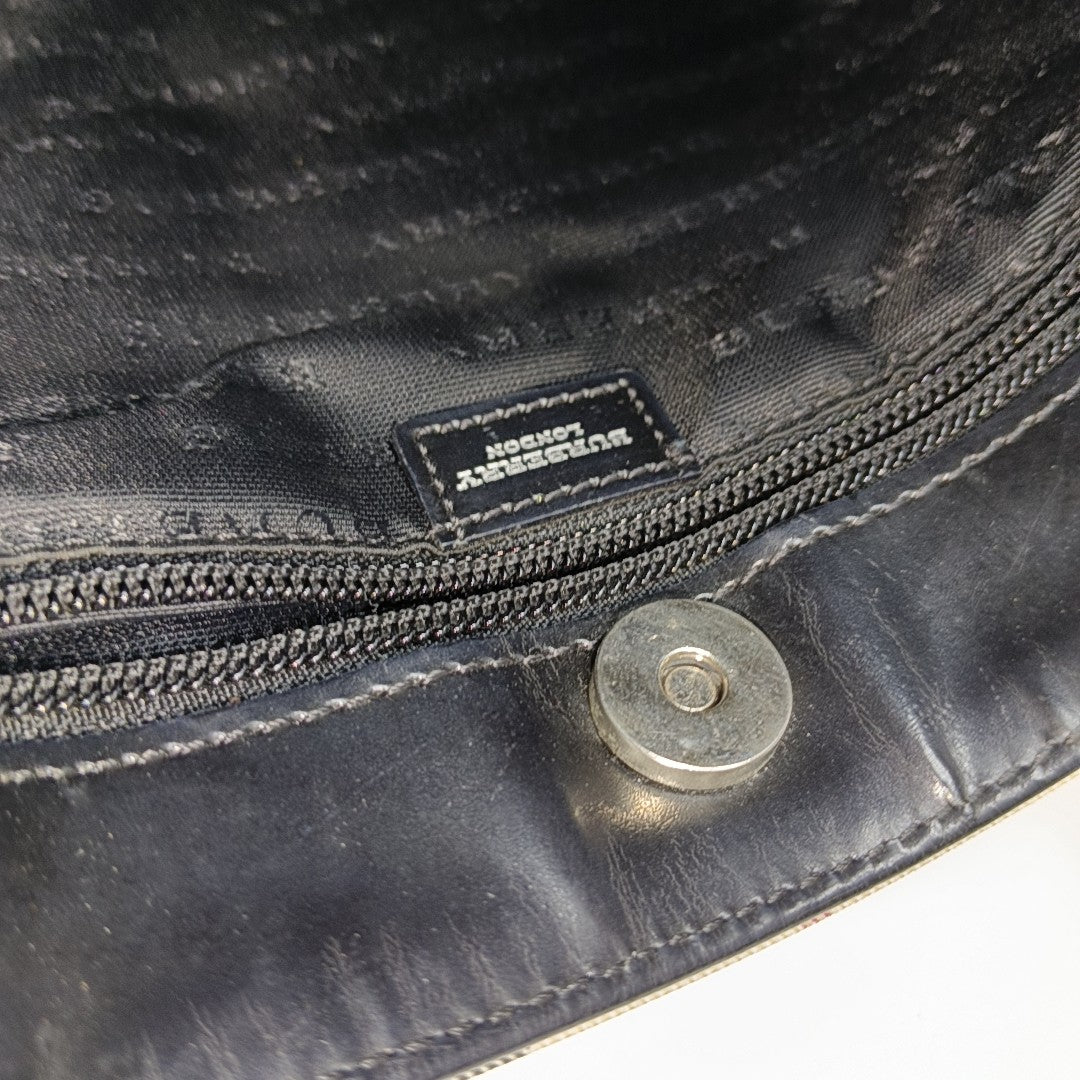 Coated Canvas Top Handle Bag Beige