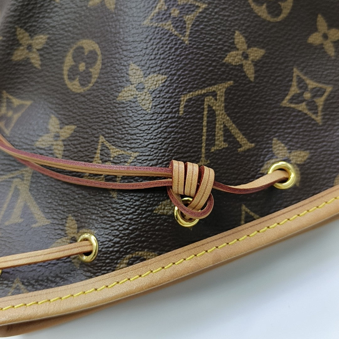 NÉONOÉ Nano Monogram Coated Canvas Brown