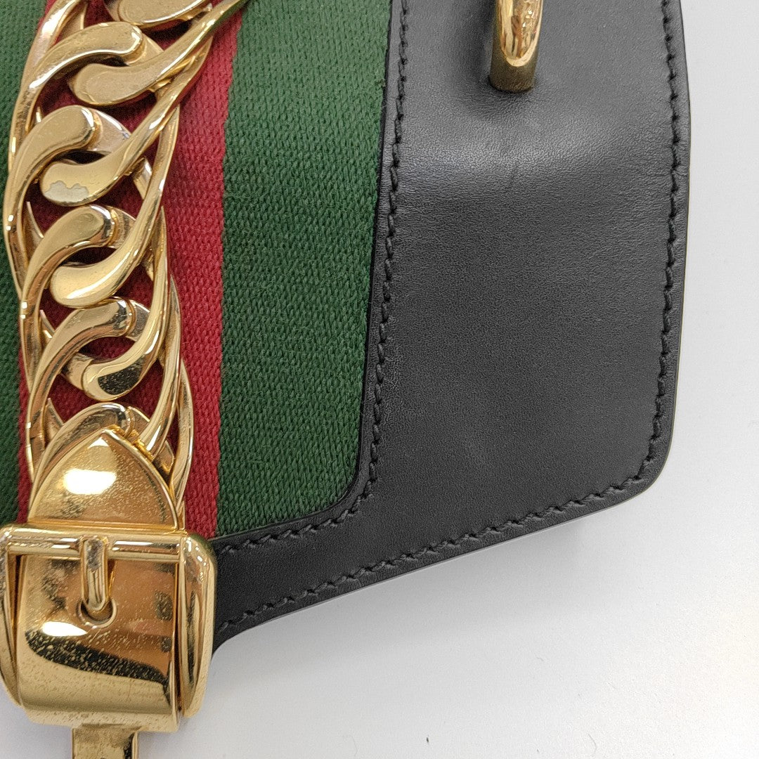 Sylvie Mini Calfskin Black