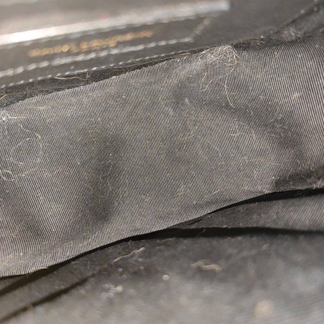 80'S VANITY Quilted Calfskin Black