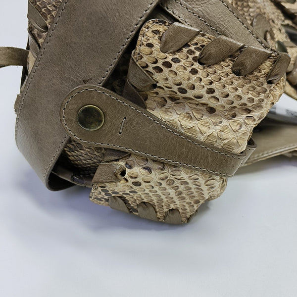 Calfskin Shoulder Bag Beige