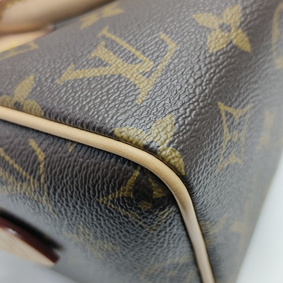 SPEEDY 20 Monogram Coated Canvas Brown