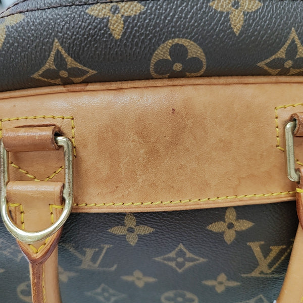 DEAUVILLE MM Monogram Coated Canvas Brown