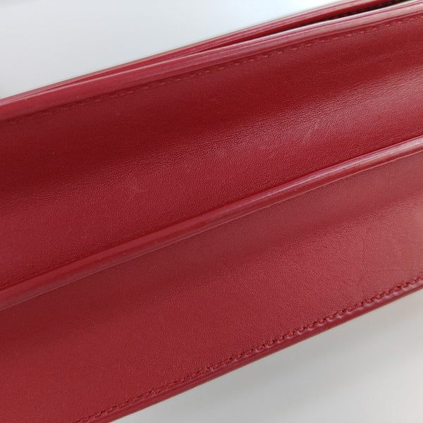 Calfskin Shoulder Bag Red