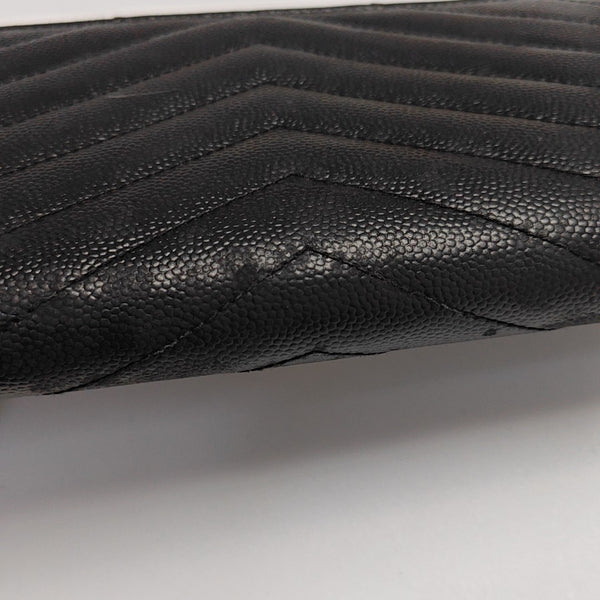 MONOGRAM Chevron Calfskin Black