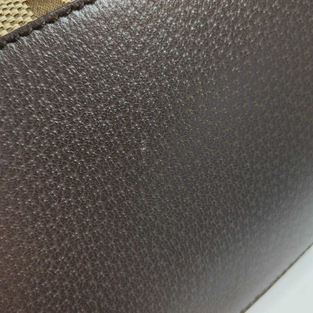 Monogram Canvas Tote Bag Medium Brown