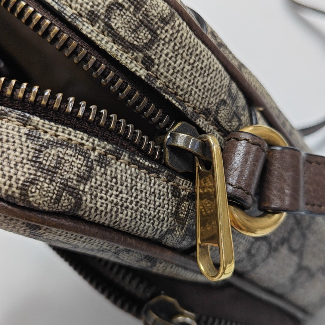 Neo Vintage Mini Monogram Coated Canvas Brown