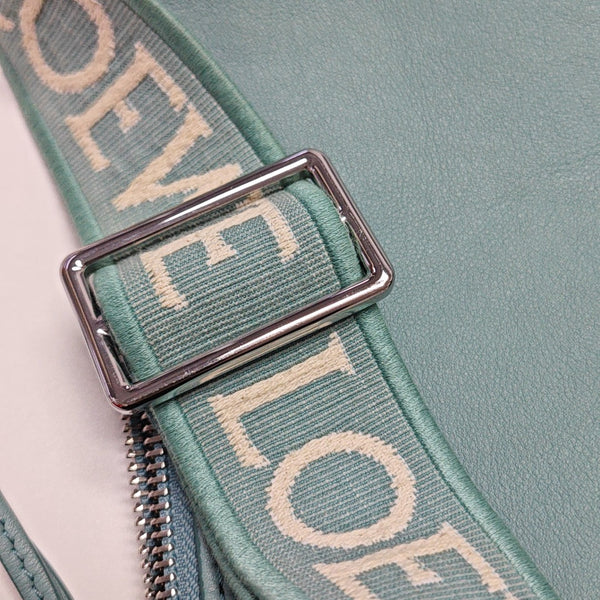 Calfskin Shoulder Bag Blue
