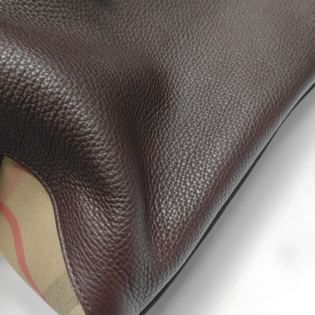 Calfskin Top Handle Bag Purple