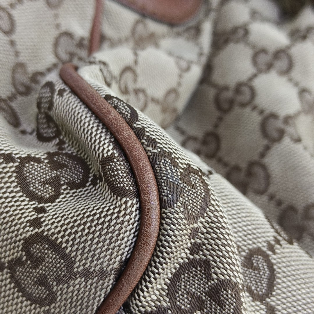Sukey Monogram Canvas Beige