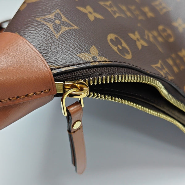 LOOP HOBO Monogram Coated Canvas Brown