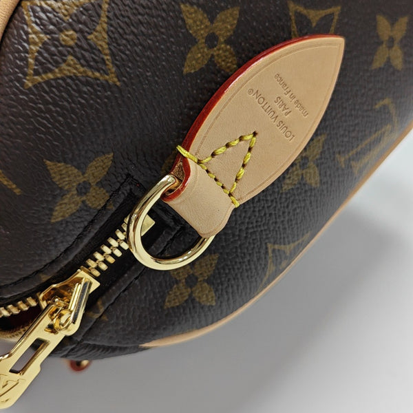 SPEEDY 20 Monogram Coated Canvas Brown