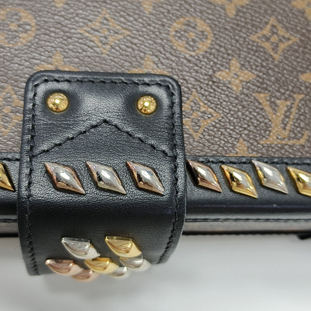 PETITE MALLE Monogram Coated Canvas Brown