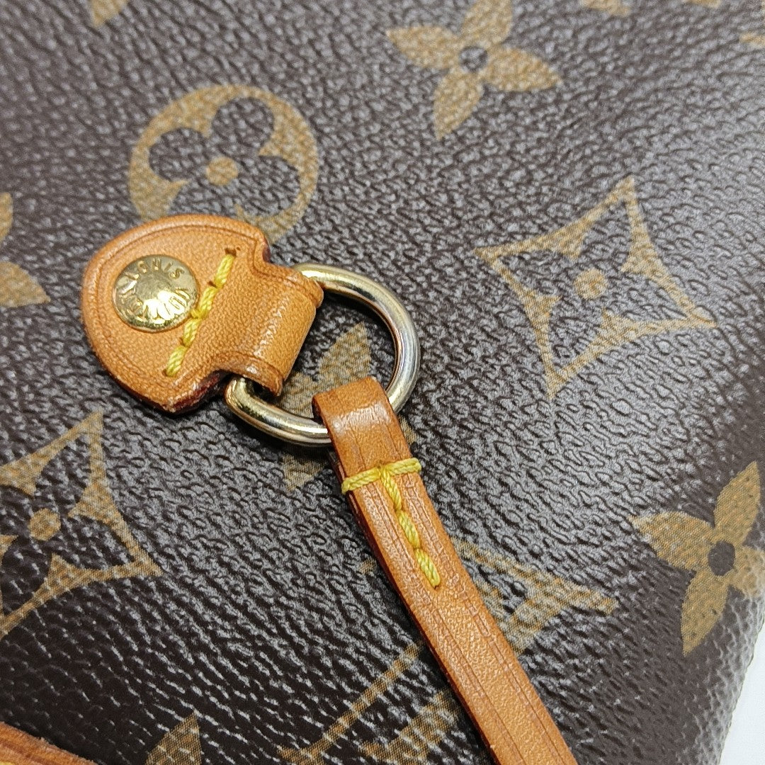NEVERFULL MM Monogram Coated Canvas Brown