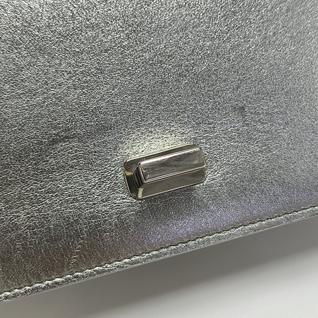 My Miu Quilted Lambskin Silver