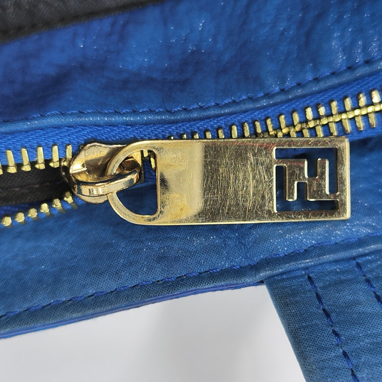 Calfskin Tote Bag Blue
