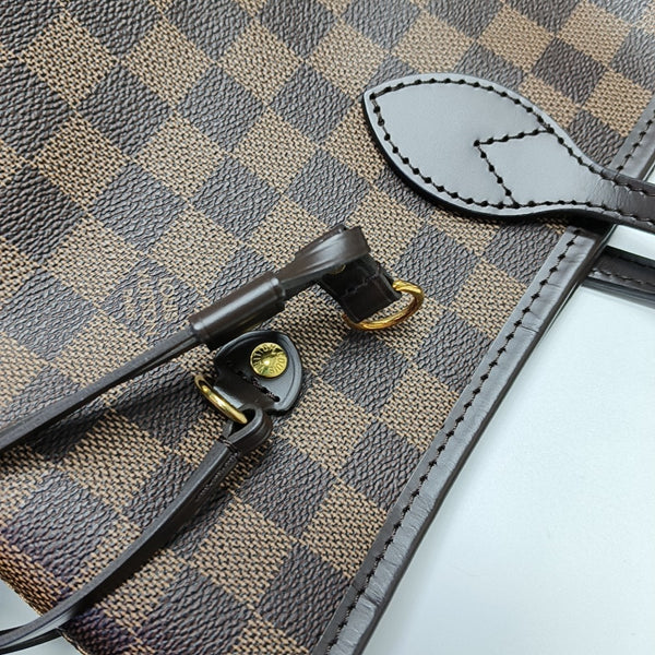 NEVERFULL MM Damier Ebene Coated Canvas Brown