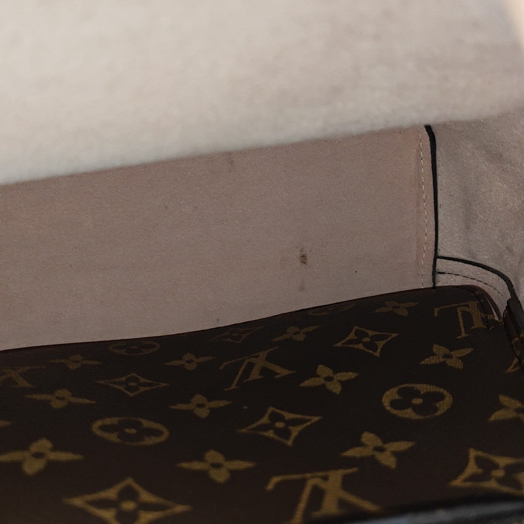 NÉONOÉ MM Monogram Coated Canvas Brown