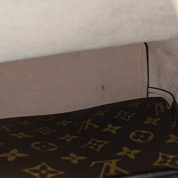 NÉONOÉ MM Monogram Coated Canvas Brown