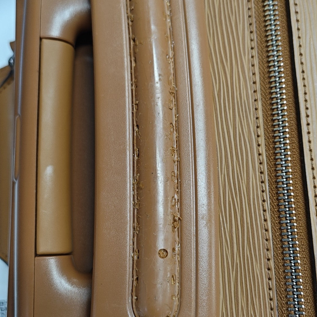 Calfskin Luggage Yellow