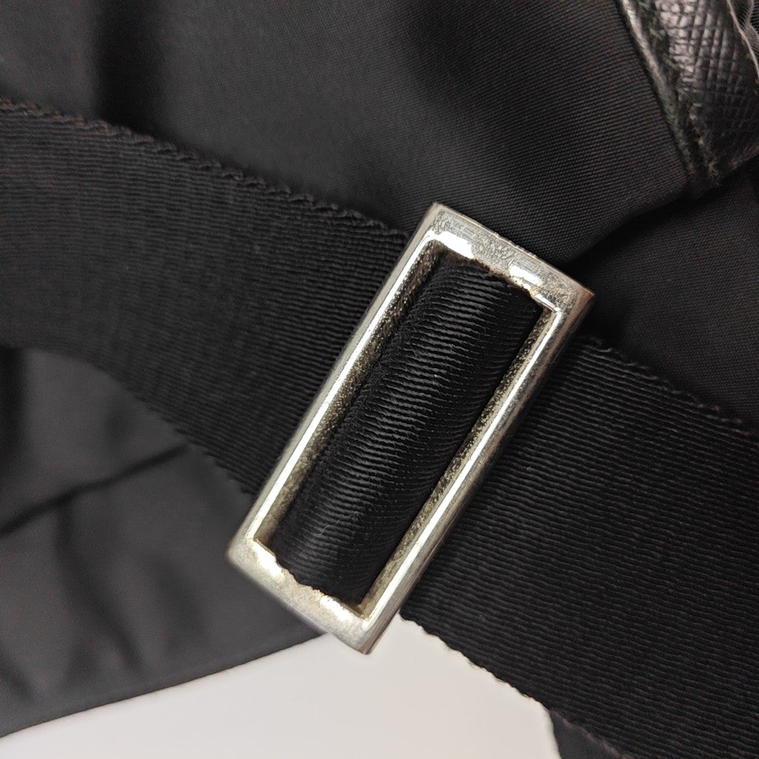 Nylon Shoulder Bag Black