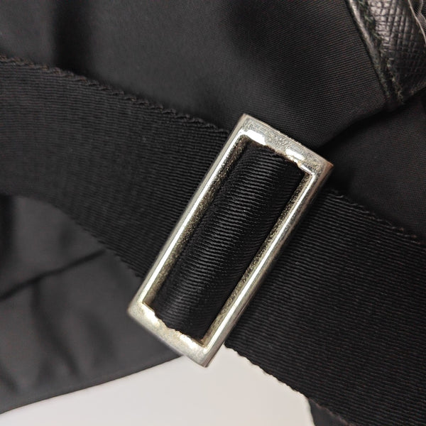 Nylon Shoulder Bag Black