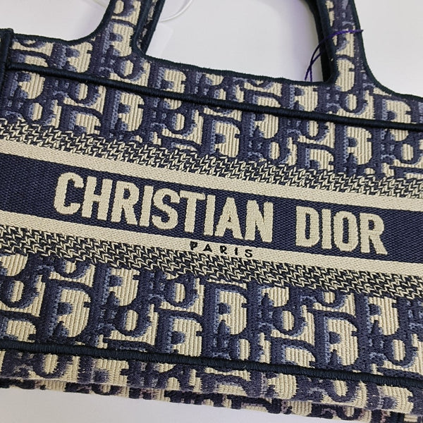 Book Tote Mini Canvas Blue