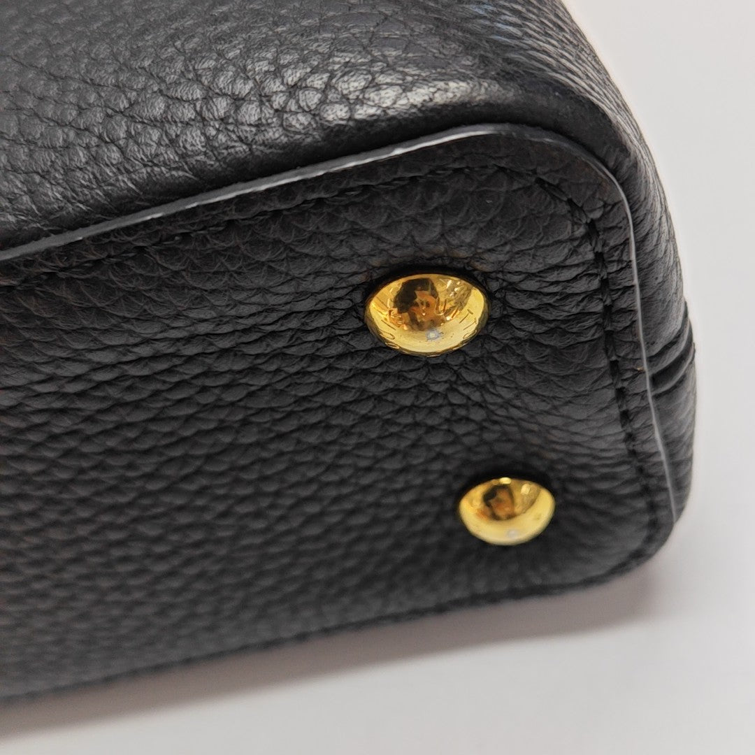 CAPUCINES Mini Calfskin Black