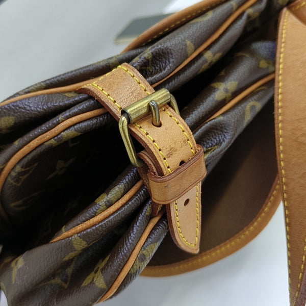 SAUMUR 30 Monogram Coated Canvas Brown