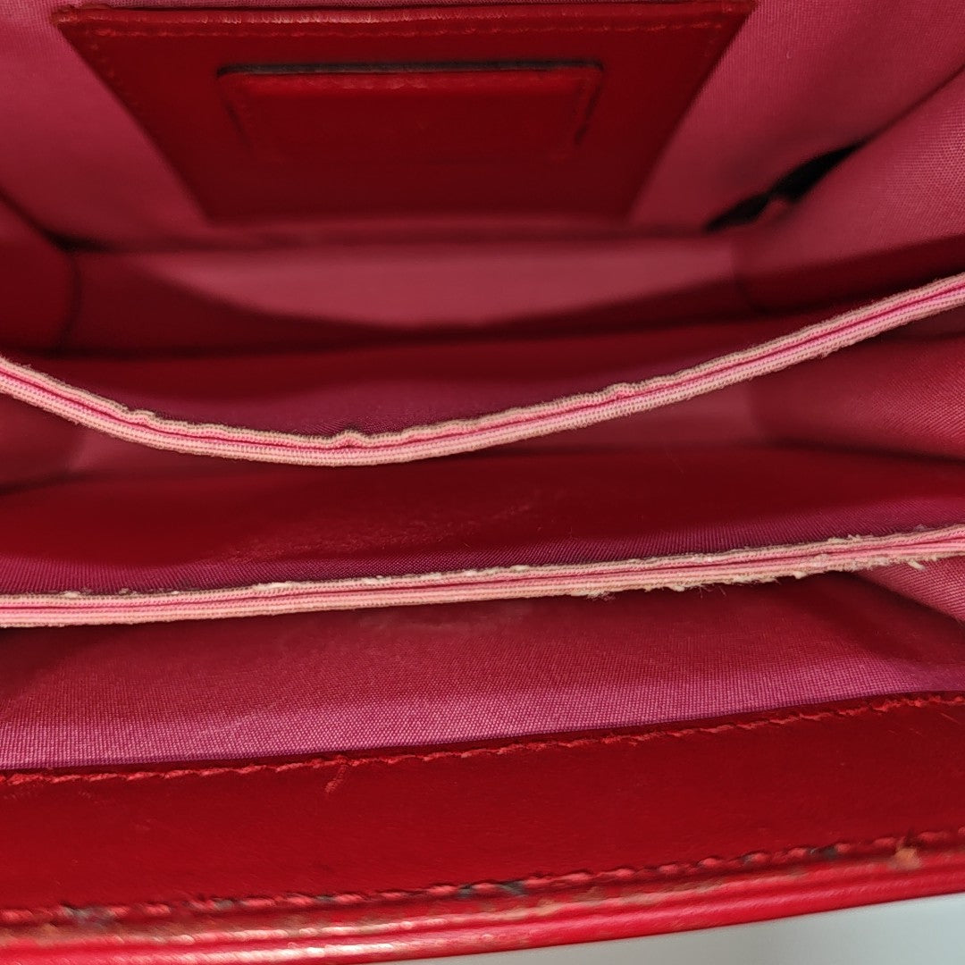 SERPENTI FOREVER Small Quilted Calfskin Red