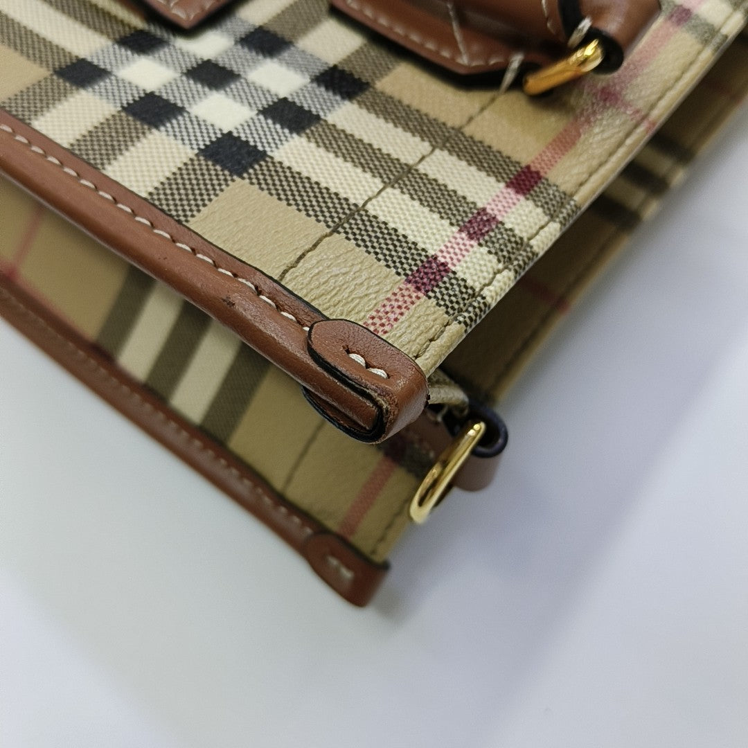 Freya Mini Coated Canvas Beige