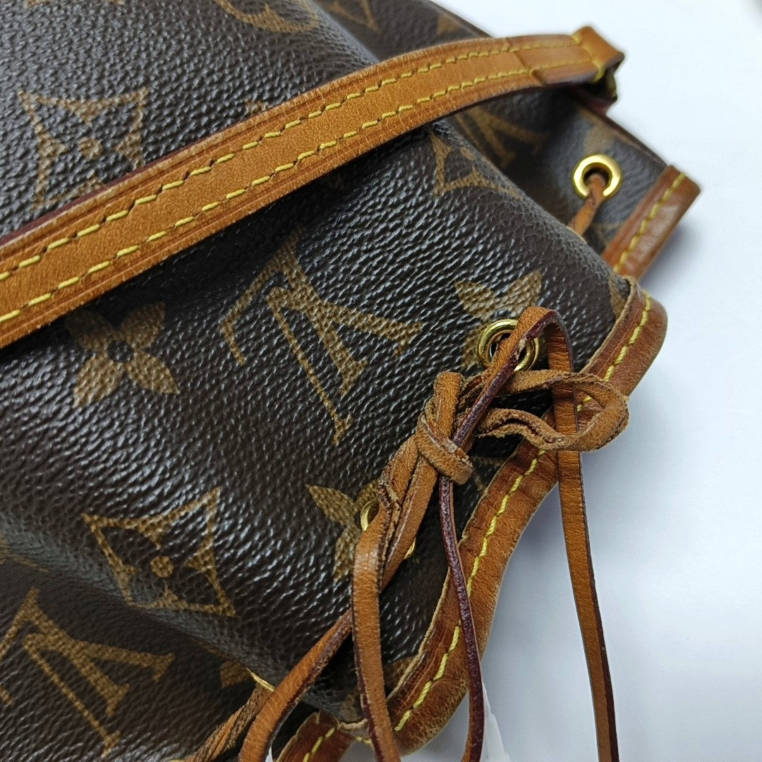 NÉONOÉ Nano Monogram Coated Canvas Brown