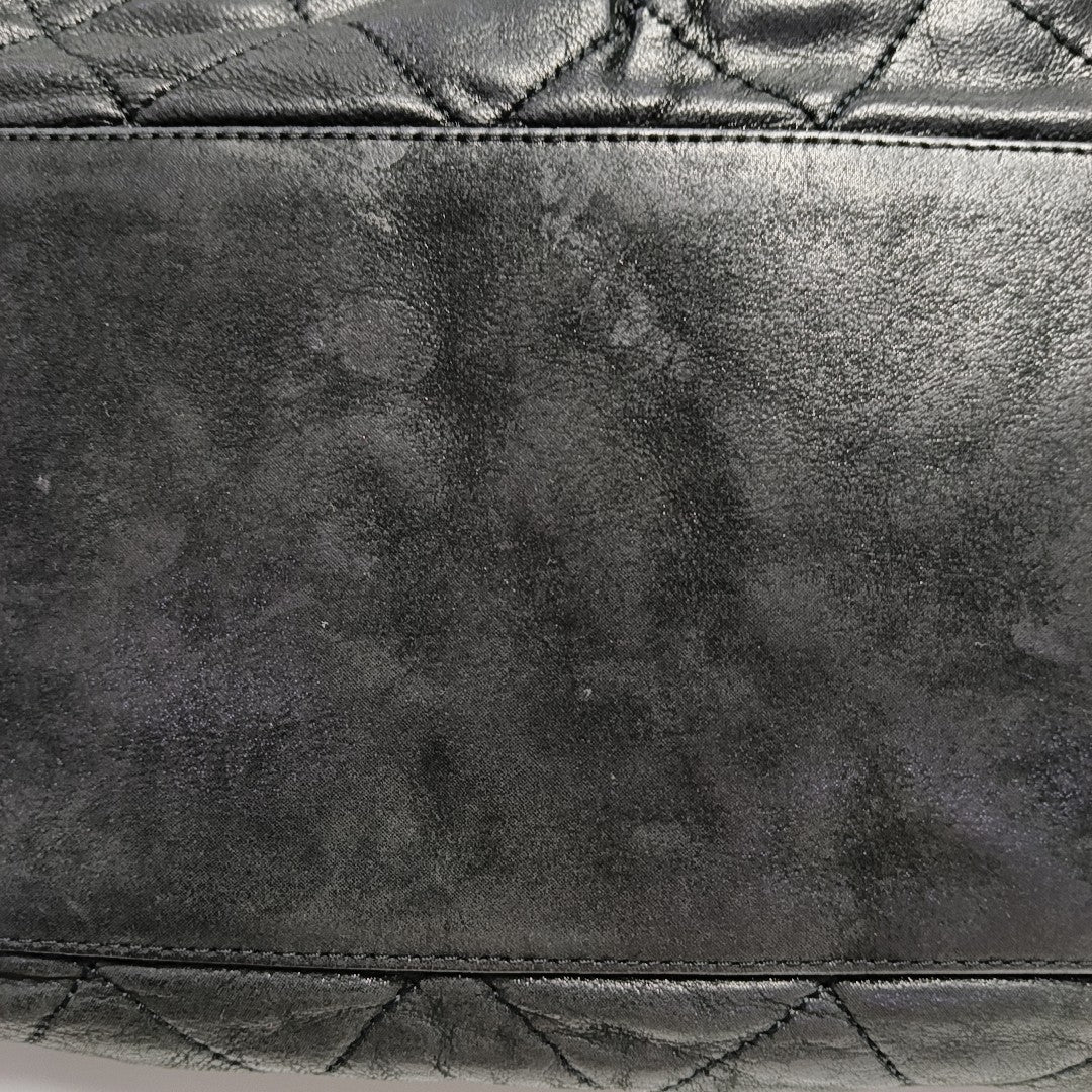 IRIDESCENT Quilted Calfskin Gray