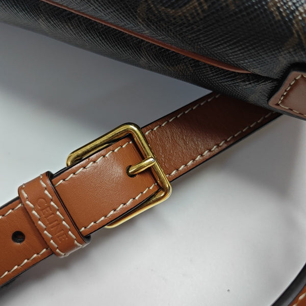 TRIOMPHE CANVAS Small Coated Canvas Brown