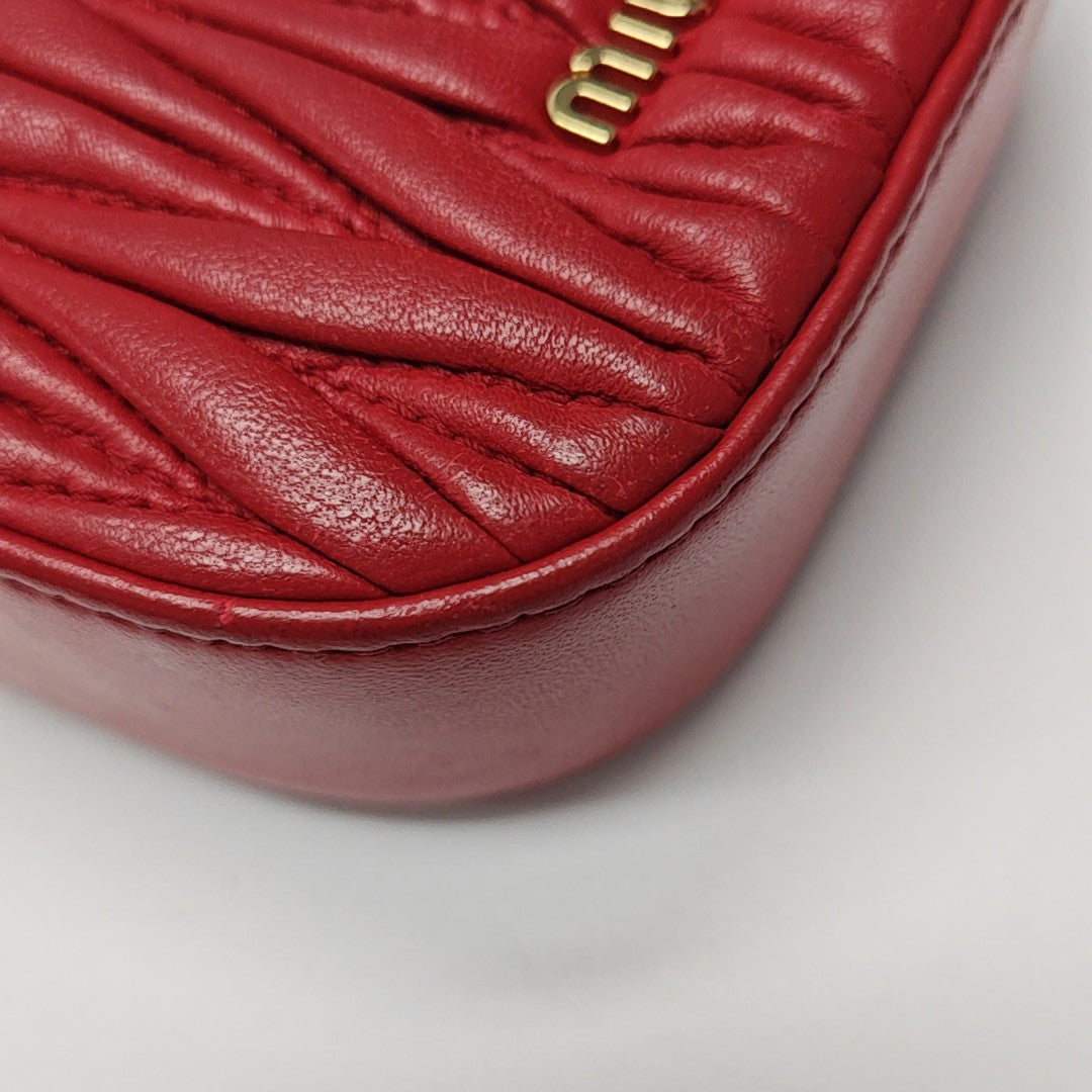 Matelassé Lambskin Red