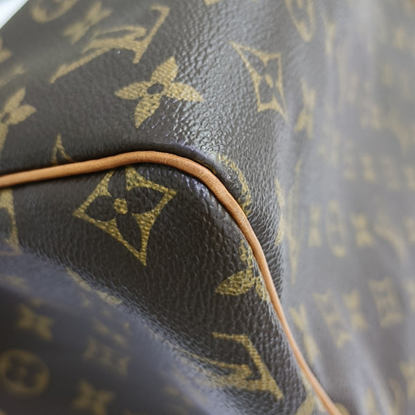 SPEEDY 30 Monogram Coated Canvas Brown