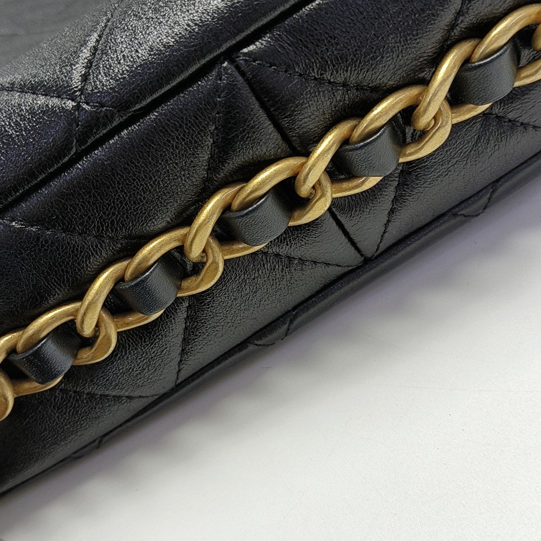 Quilted Lambskin Black