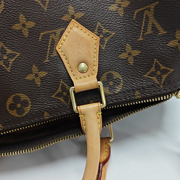 SPEEDY 30 Monogram Coated Canvas Brown