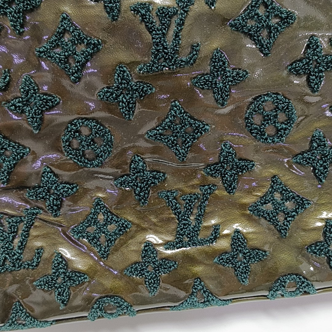 LOCKIT Monogram Patent Leather Green