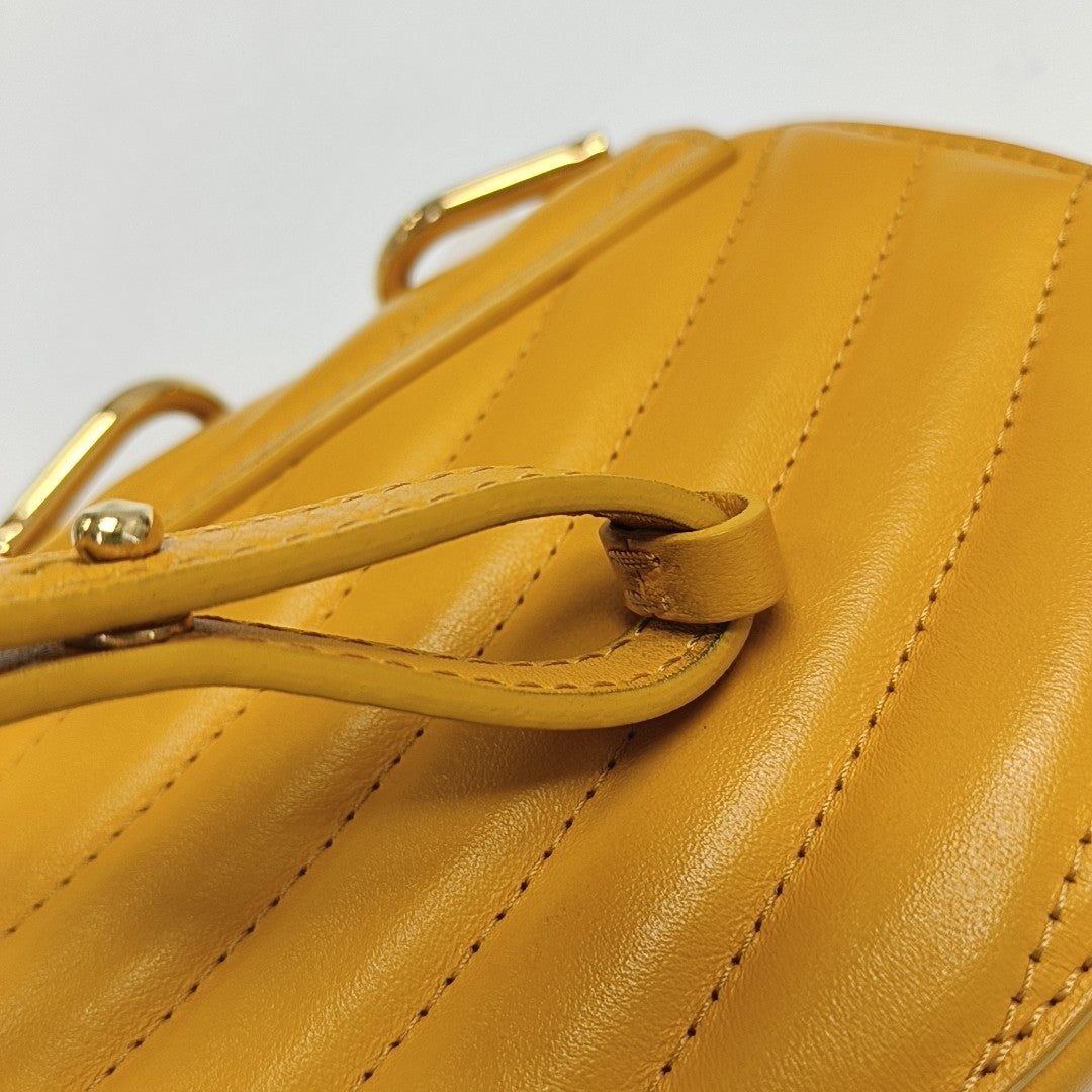 Drew Nano Quilted Calfskin Yellow