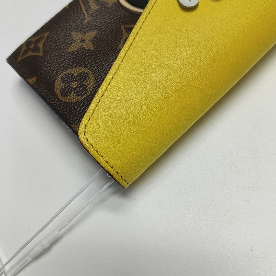 SARAH Monogram Coated Canvas Multicolor Wallet