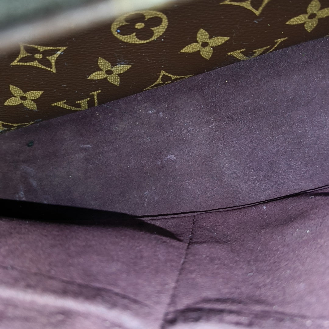 MONTAIGNE BB Monogram Coated Canvas Brown