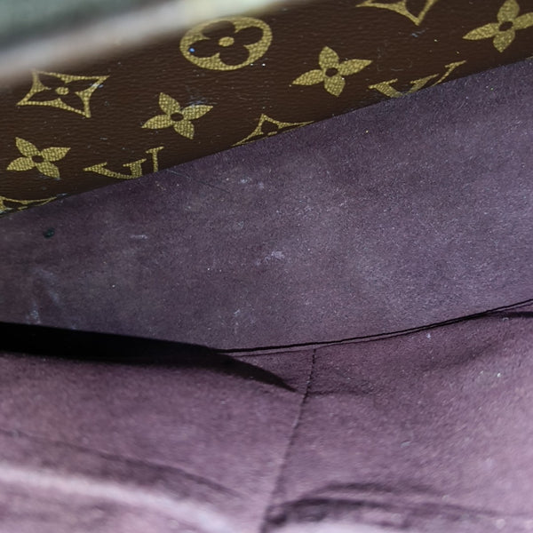 MONTAIGNE BB Monogram Coated Canvas Brown