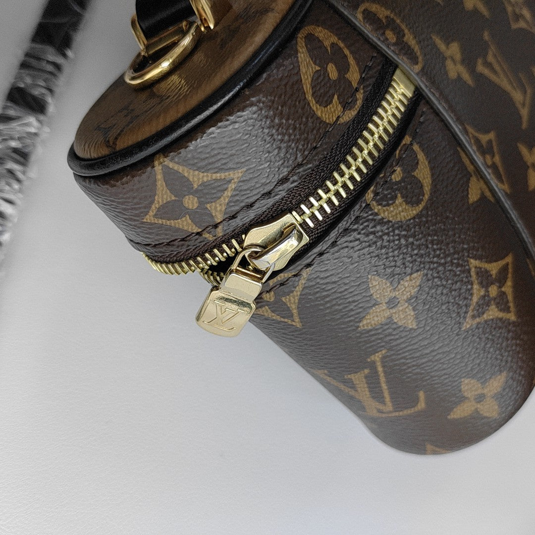 Vanity Chain Pouch Monogram Coated Canvas Brown