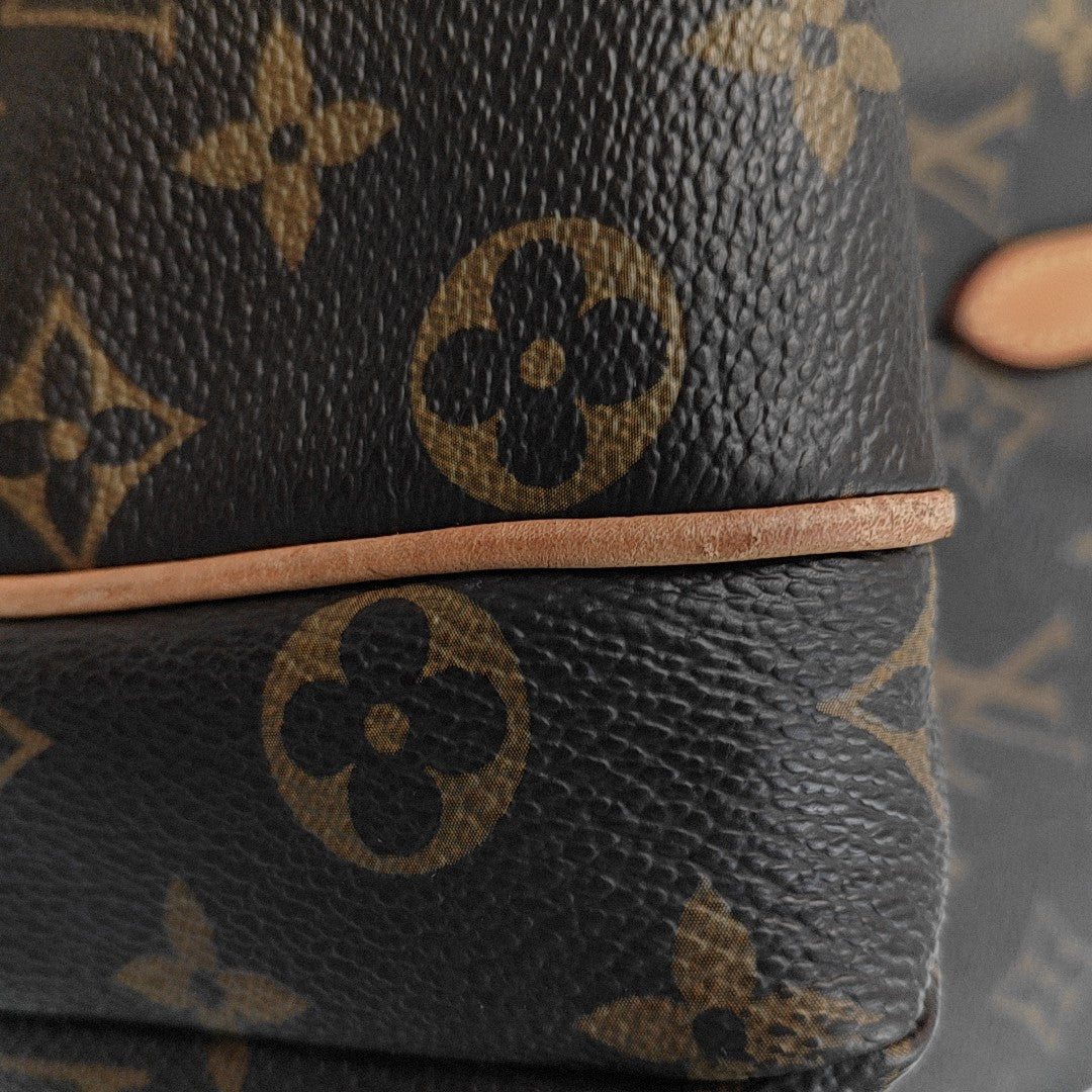 TOTALLY MM Monogram Coated Canvas Brown