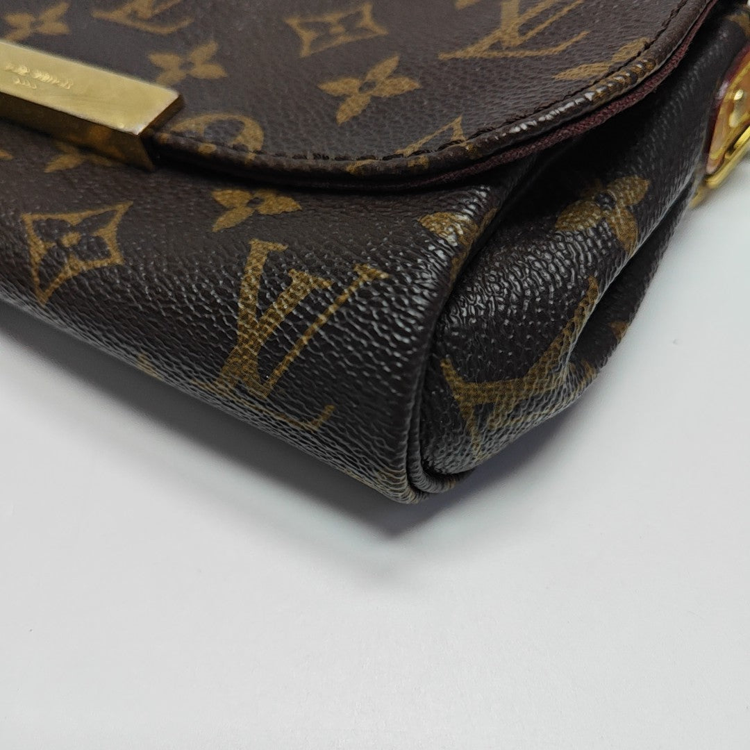 FAVORITE PM Monogram Coated Canvas Brown