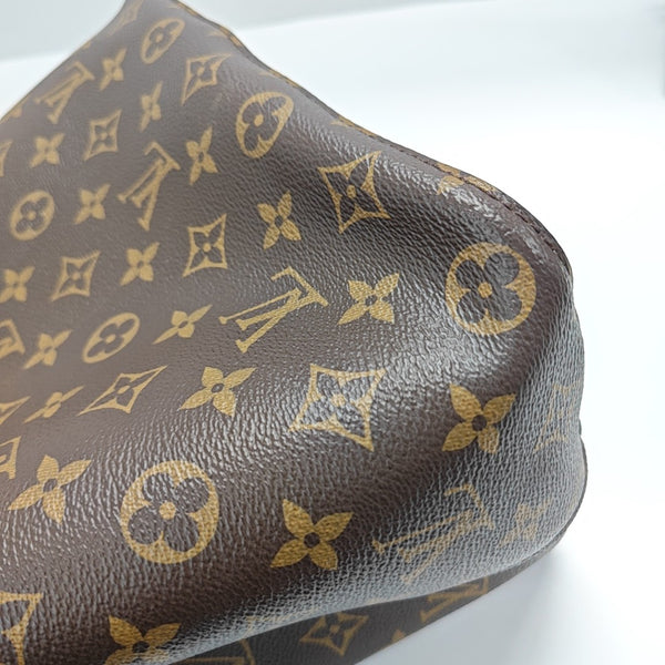NÉONOÉ MM Monogram Coated Canvas Brown