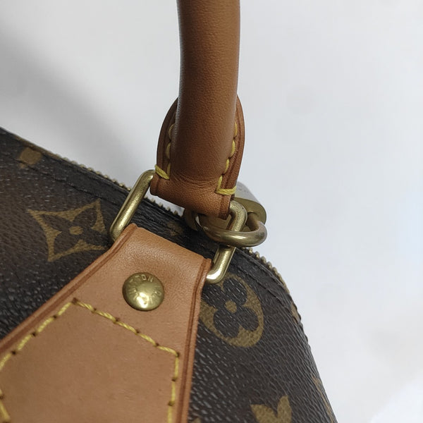 SPEEDY 30 Monogram Coated Canvas Brown